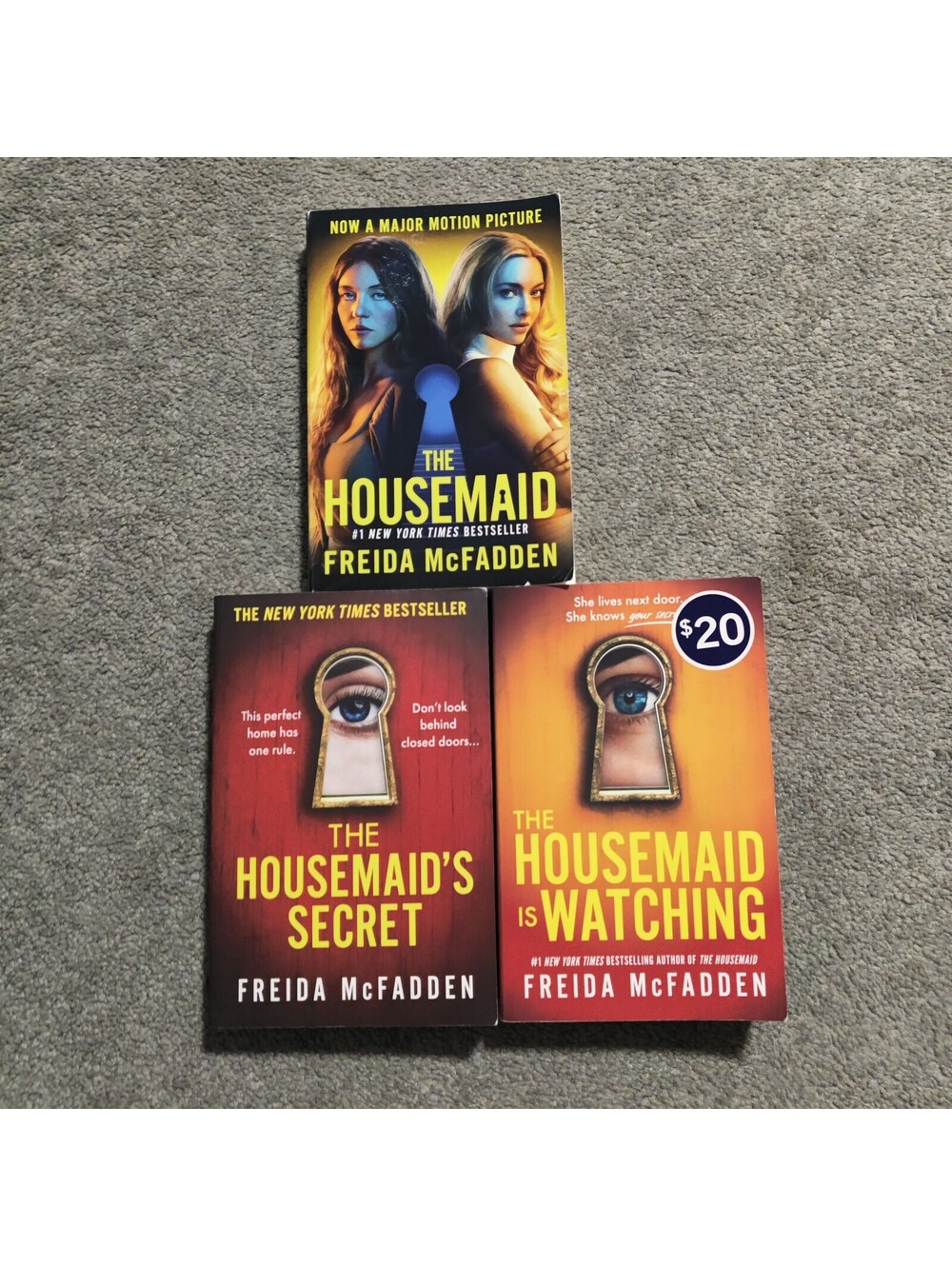 Freida McFadden The Housemaid Complete Trilogy 3 Book Lot Paperback Thrillers
